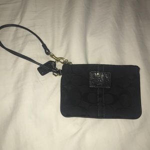 Black Coach Wristlet